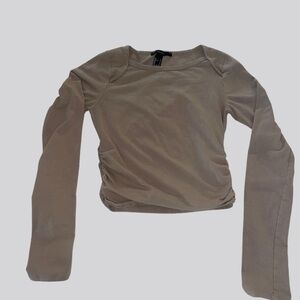 Women's Long Sleeve Top - Taupe